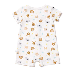 Australiana Short Sleeve Romper