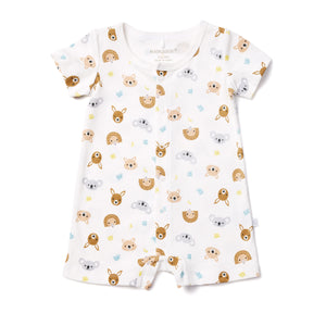Australiana Short Sleeve Romper