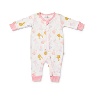 Pink Snugglebunny Zipsuit