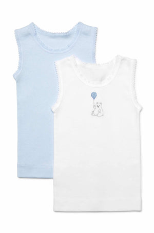 Boys Bear Singlet 2 Pack