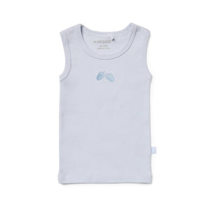 Blue and White Acorn Singlet 2 Pack