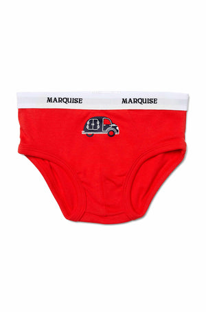 Boys Red Cars Underwear 2 Pack