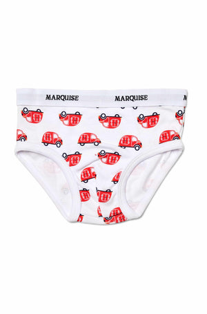 Boys Red Cars Underwear 2 Pack