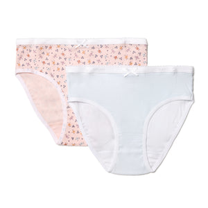 Girls Geo Floral Underwear 2 Pack