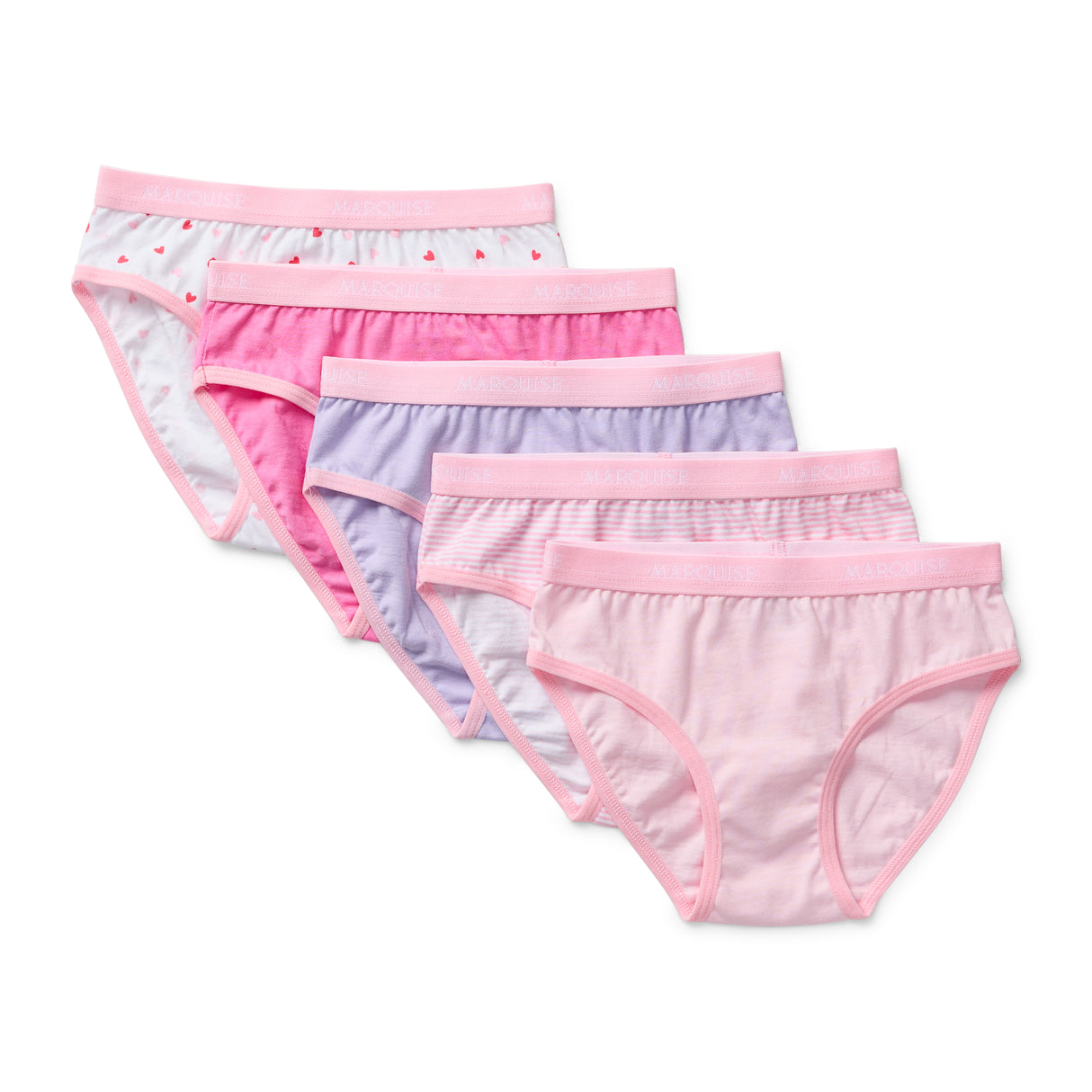 Girls Lilac & Pink Underwear 5 Pack