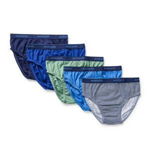 Boys Blue & Green Underwear 5 Pack