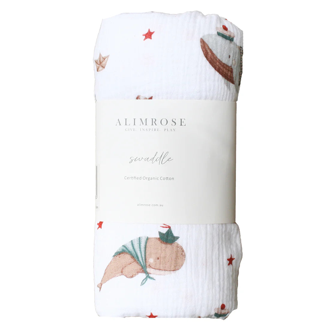 Alimrose Muslin Swaddle Whales