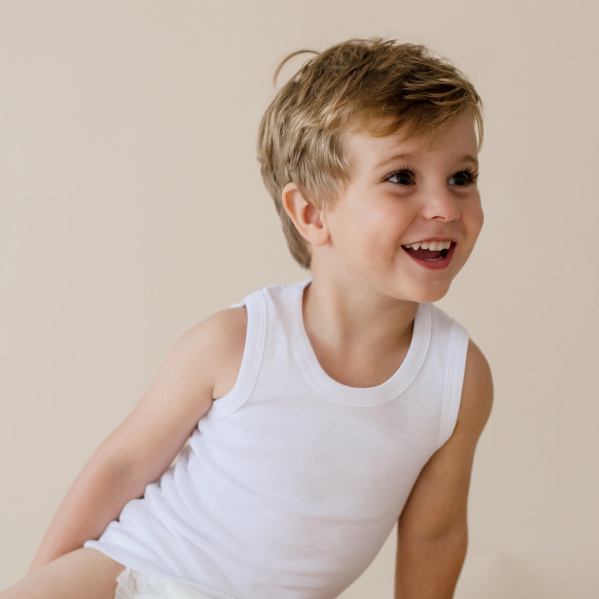 Kids Cotton Singlets 4 Pack