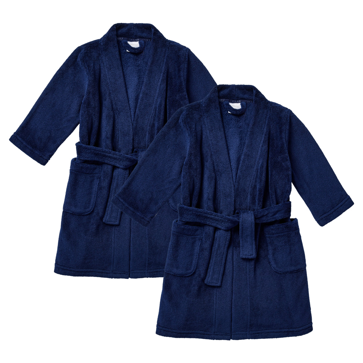 Navy Dressing Gown 2 Pack