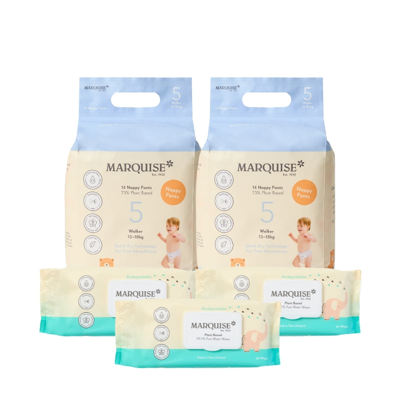 Marquise Hypoallergenic Nappies & Wipes Starter Pack