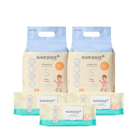 Marquise Hypoallergenic Nappies & Wipes Starter Pack