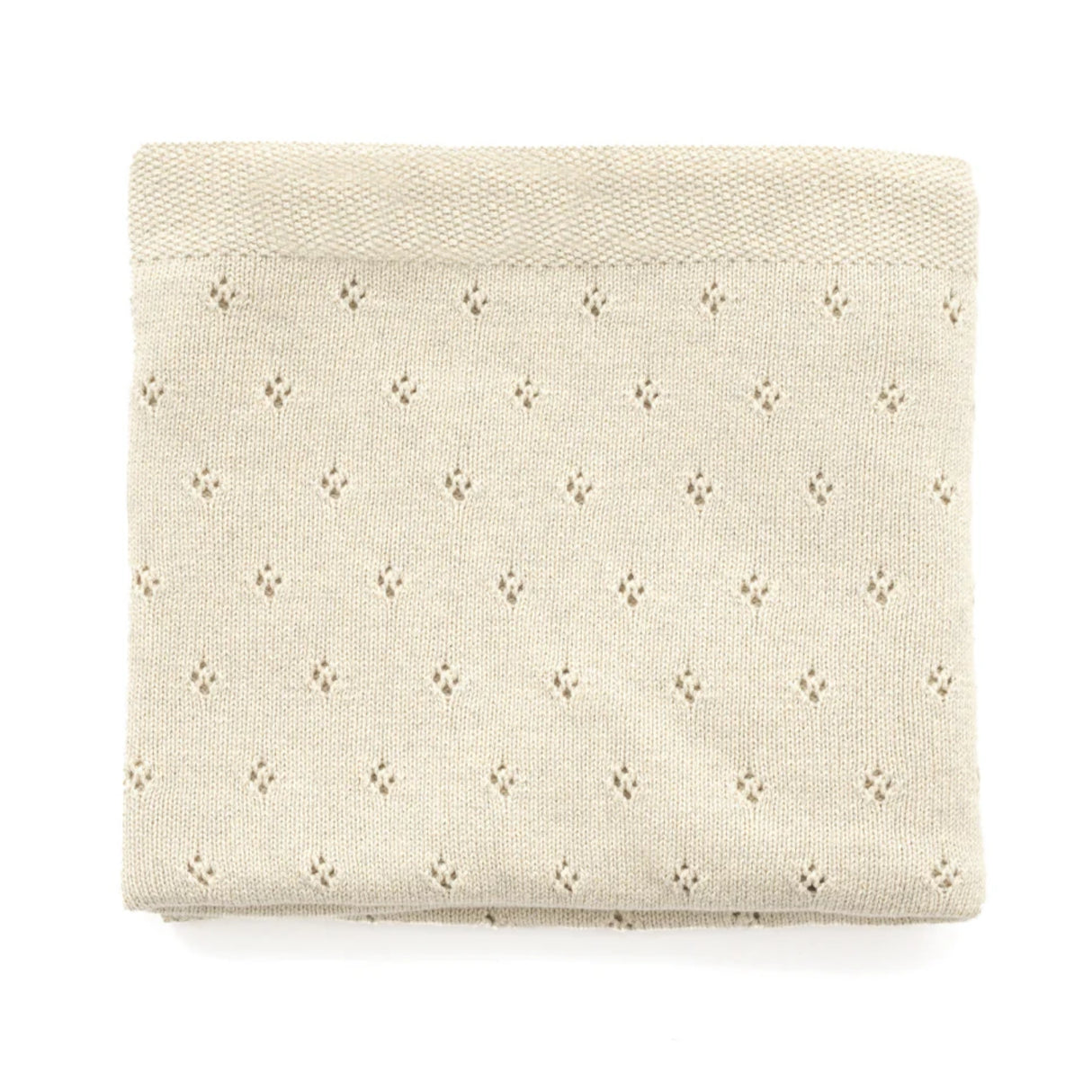 Nana Huchy Baby Blanket - Pointelle Natural/Oatmeal