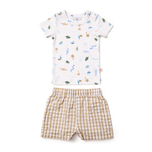 Endless Summer T-Shirt & Woven Shorts Set