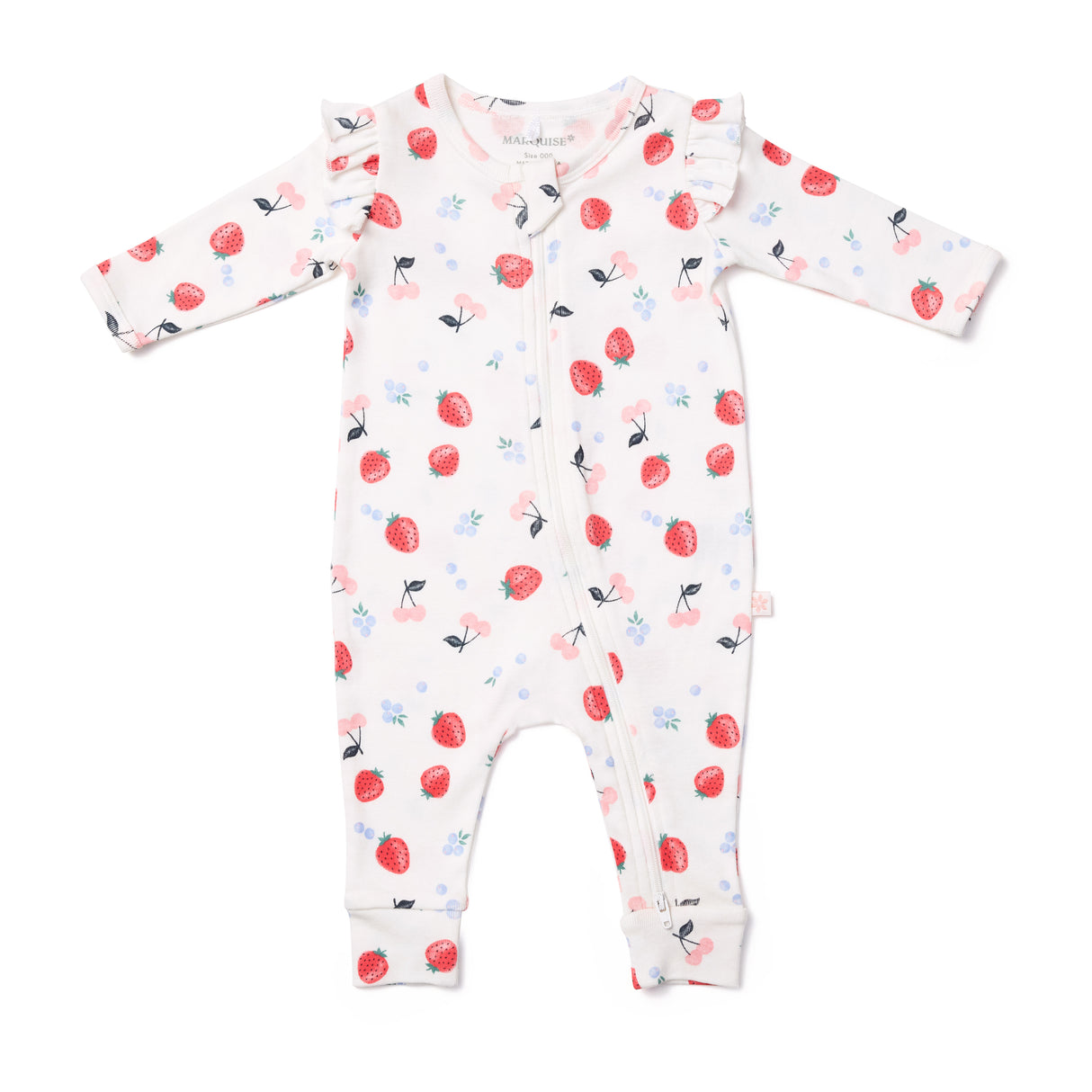 Field of Berries Frill Zipsuit