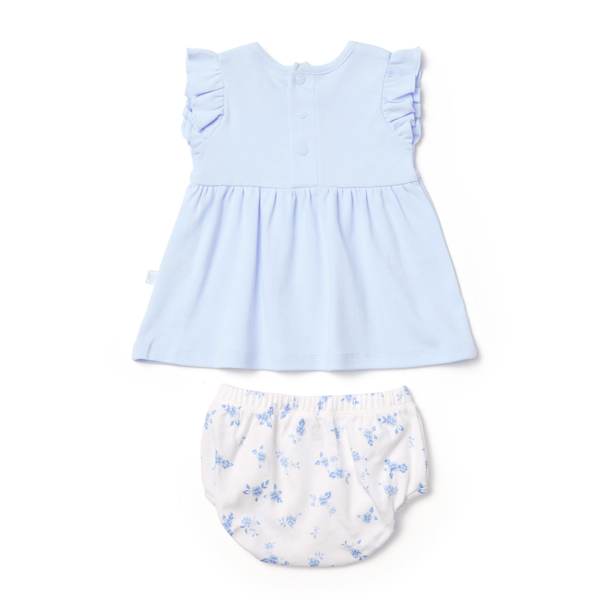 Seascape Floral Dress & Bloomer Set