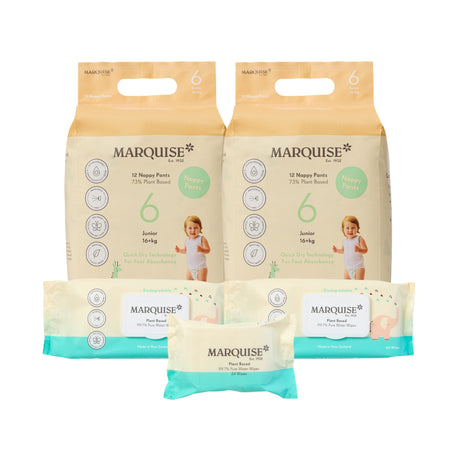 Marquise Hypoallergenic Nappies & Wipes Starter Pack