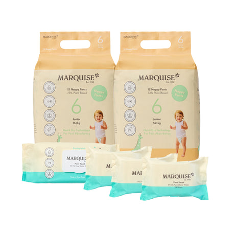 Marquise Hypoallergenic Nappies & Wipes Starter Pack
