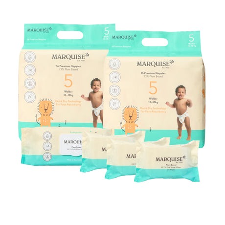 Marquise Hypoallergenic Nappies & Wipes Starter Pack
