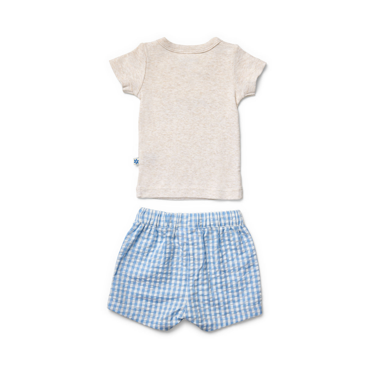 Sunday Funday Tee & Woven Gingham Shorts Set