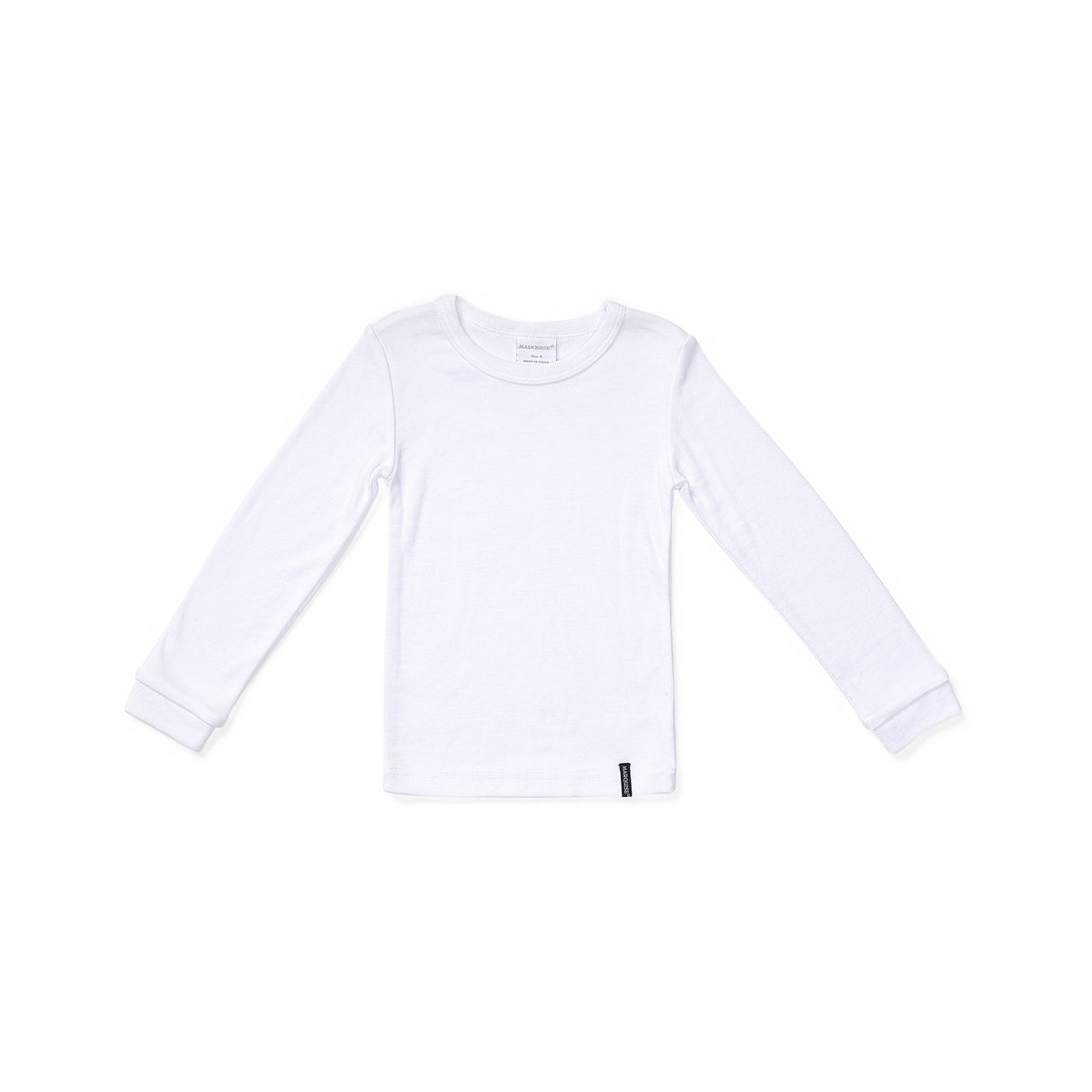Kids Thermal Long Sleeve Top - White
