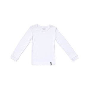 Kids Thermal Long Sleeve Top - White