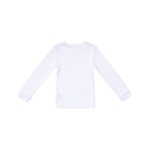 Kids Thermal Long Sleeve Top - White