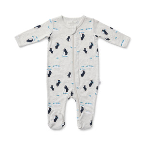 Penguin Friends Zip Growsuit