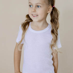 Kids Thermal Tee - White
