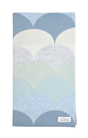 Uimi Memphis Egyptian Cotton Blanket - Sky