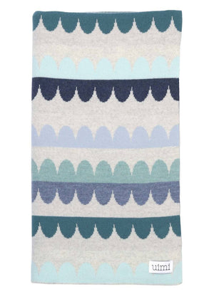 Uimi Molly Merino Wool Blanket - Indigo