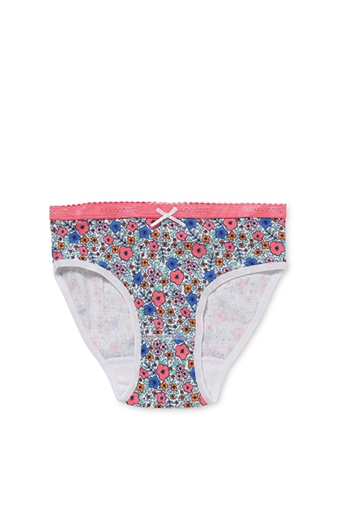 Girls Pink Spot Floral Girls Underwear 2 Pack