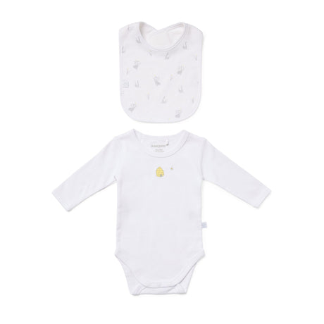 Marquise Duck and Bee Bodysuit and Bib 2 Piece Set