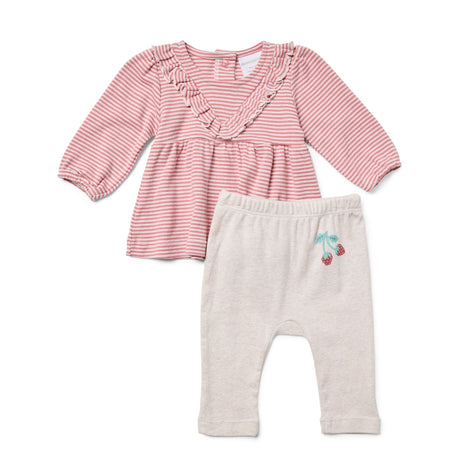 Marquise Raspberry Swing Top and Legging 2 Piece Set